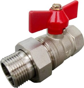 Bolkraan met vlinder en losse koppeling 3/4"