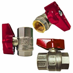 Globe valve 3/4’ F/F red handle